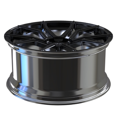 22X9.5光沢の黒AudiはRange Roverのための車輪のアルミ合金の縁5X120を造った