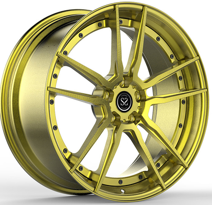 アルミ合金20 x 10.5は金のブラシAudi RS6のための合金の車輪を造った