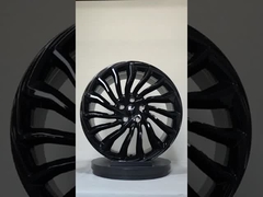 20×9.5 双子 スポーク 輝き 黒 1PC 鍛造 輪輪 ヴォヤ