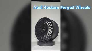 マルチ スポーク サテン ブラック 1-PC 鍛造リム 18"、19"、20"、21"、22"、23" アウディ用