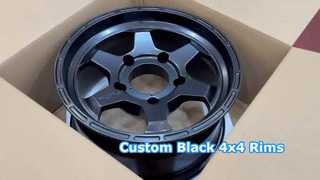 17"~22" 6 スポーク ブラック 4x4 リム 6x139.7 ボルトパターン