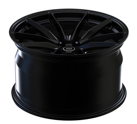 18X10.5はBMWメルセデス ポルシェのための1部分のMonoblockの車輪のサテンの黒い縁を造った
