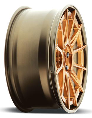 銅の光沢のゆとりの光沢の青銅の唇は22インチ車BMW x6 F-16のための車輪に縁を付けます