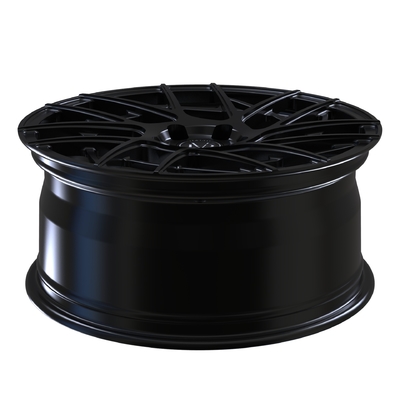 サテンの黒い22インチは6061 T6フェラーリのためのアルミニウム車輪を造った