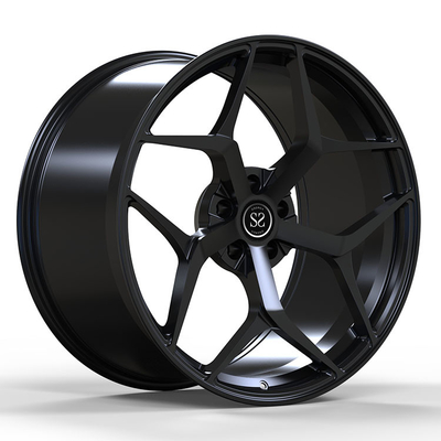 注文5x120 5x114.3の20インチはテスラ・モデルSの光沢の黒のための車輪を造った
