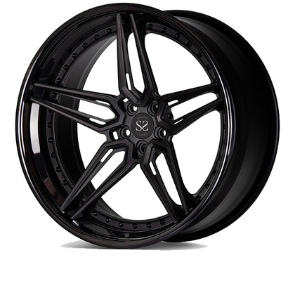 3部分のVossenの贅沢な車の縁のための様式によって造られる車輪19inchの光沢の黒