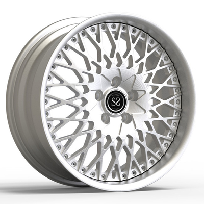 18X8アルミニウムは2部分車輪を金属をかぶせるフォルクスワーゲン・キャディ車の縁のための終わりに造った