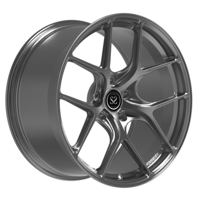 アルミニウムMonoblockは1部分19inchがBMW M2車の縁のための灰色にブラシをかけた車輪を造った