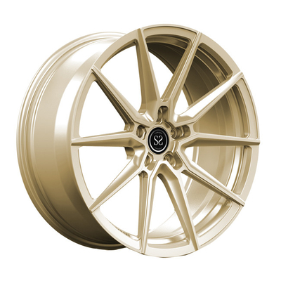 Monoblockは1 PC 20inch 20x10.5がBMW M5の贅沢のための金にブラシをかけた車輪を造った