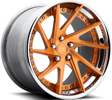 ジャガーF -タイプ3PCは20x9 20x10.5が唇のブラシBalrrelを磨いたアルミ合金の縁を造った