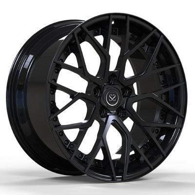 サテン マット ブラック 2 ピース鍛造ホイール Dics スポーク バレル リップ メルセデス ベンツ C43 20 インチ リム用