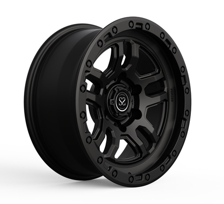 17X7 4X4はトヨタ4runnerのための道の無光沢の黒を離れて造られた車のホイールに縁を付ける