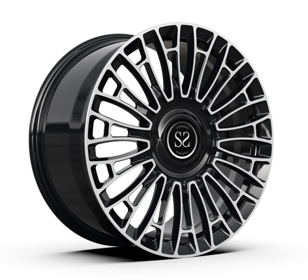 ぐらつかせたMonoblockは車輪の縁20x8.5 20x9.5の光沢の黒によって機械で造られた表面を造った