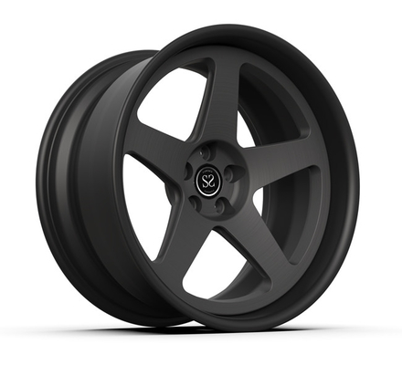 注文の造られた2部分のスバル・レガシィの車輪18inch 18x9のグラファイトの黒の縁