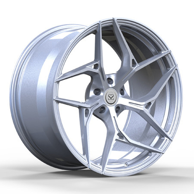 Monoblockの縁は20inch 20X11が銀製の習慣にブラシをかけた1部分の車輪を造った