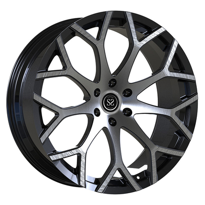 カスタム鍛造モンブロックホイール 6-120 21x9.0 カディラック SRX GMT166のための黒色ブラシ面