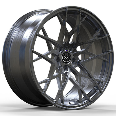 8.5Jx21 ET25 と 10Jx21 ET41 ダークブラシ オーダーメイドチューニング 鍛造 輪 BMW ALPINA B7 G12