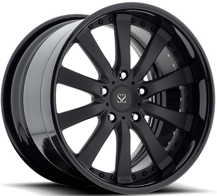20 21 22 インチ フェラーリ 2 パーツ 鍛造車 黒 PCD 5x112 5 穴