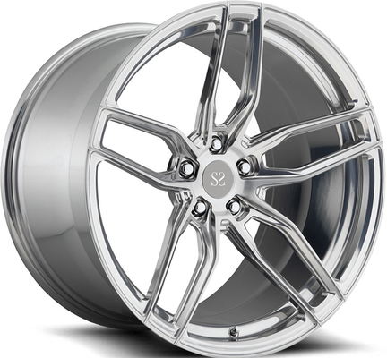 アウディ A6L 5x112 シルバーマシンフェイス 18 19 20 21 22 インチ 1PC 鍛造合金カスタムホイール