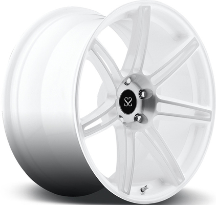 フェラーリ 5x114.3 ホワイトマシンフェイス 18 19 20 21 22 インチ 1PC 鍛造合金カスタムホイール