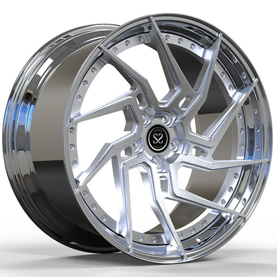 2020年 シェブロレット コルヴェット C8 22×10.5 5×114.3 ET36 カスタム 鍛造 2PC リーム ポリッシュ リップ