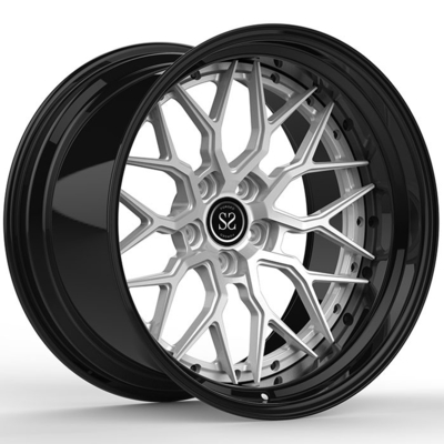 BMW M3 2018 20x9.5 そして 20x11 グランス ブラック シルバー 顔 オーダーメイド 2 PC リーム