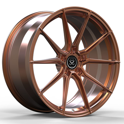 ポルシェ・マカン グラス ブロンズ 22×10 と 10.5 カスタム 1PC 鍛造 輪