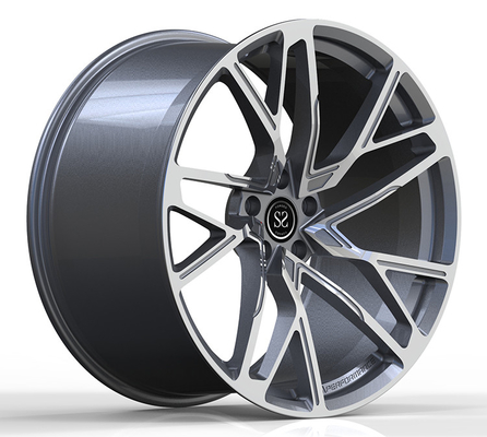 BMW 730D 21x9.0 と 21x10.5 1PC 鍛造ホイール オーダーメイド 銃 メタル加工 スパイク