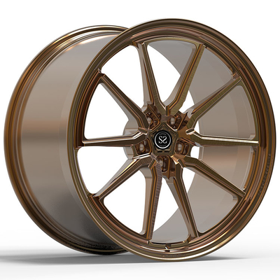 G70 BMW 760 カスタム 1PC 鍛造リム 22x9.5 と 22x11 ブロンズ