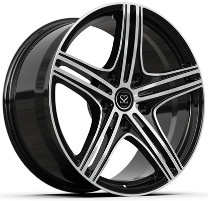 SLS AMG 1 パーツ 鍛造車輪 カスタム グランス ブラック 磨き面 20x10.5 と 21x12