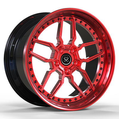 19x10 ET25/19x12ET20/5x114.3/60.1 2 パーツ 鍛造 輪 オーダーメイド レッド ディスク トヨタ スープラ