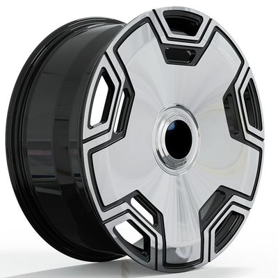 22x9.5 ET45/22x11.5 ET47 メルセデス・ベンツ GLS 600 メイバック用 黒色マッチド・フェイス鍛造車輪