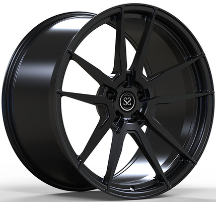 二重5スポークのサテンのAuid RS3への黒い造られた車輪20X10.5 5X112 PCD適合