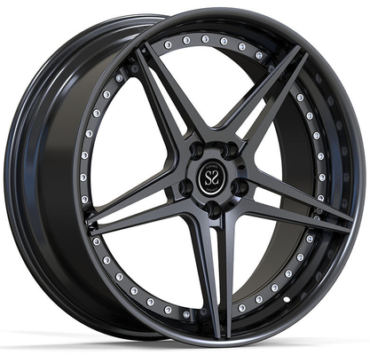 22x10.5ET20/5x112/66.5 サテンブラック カスタムリーム Audi RS6 4G 2016