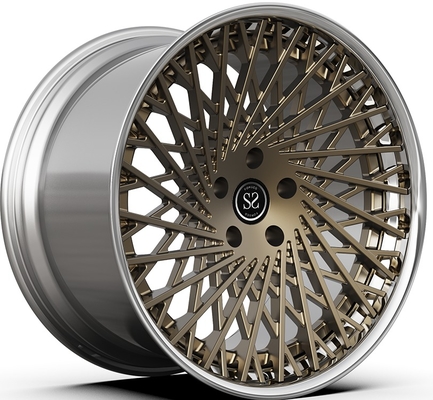 21x9.5ET30/22x12.5ET51/5x114.3/67.1 ブロンズポリッシュ 2ピースリム Ferrari F12用