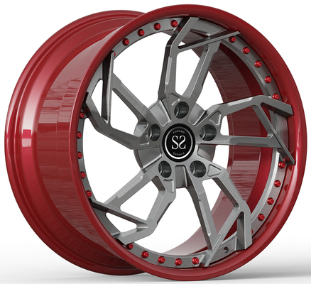 20x9.5 と 21x12 ポルシェ・カーレラ992用のカスタム2PC鍛造リーム