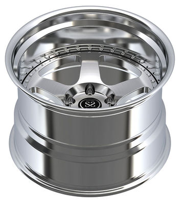 2016年 ニッサン370z ベースモデル 18x8.5 と 18x9.5 磨いたカスタム2PCリム