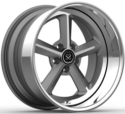 19x10 と 20x14 3 パーツ 鍛造 輪 ポーチ 唇 と グレー ディスク コーヴェット c6 z06 2008年