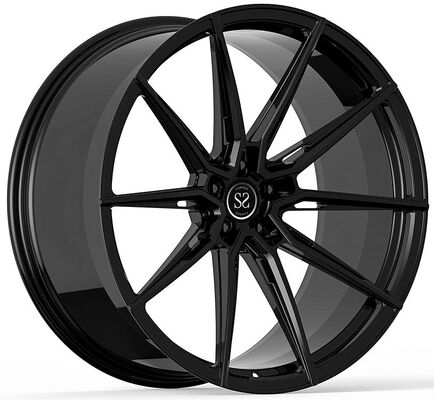 21x9.5 と 21x11 ピアノ 黒 カスタム 1-PC 鍛造 輪 5x130 ボルト モデル ポルシェ