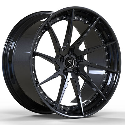 Gloss Black 22x9.5 and 22x10 2 Piece Forged Wheels for 22x9.5ET20/22x10ET28 5x112/66.6