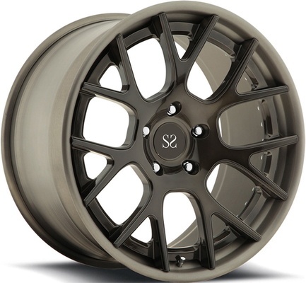 20inchは光沢のBMW M4/SAE J2530の合金の車輪のための5x120の黒によってカスタマイズされる2 PCによって造られる合金の縁に縁を付けます