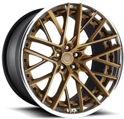A6061 T6のアルミ合金は3部分Audi RS6 18のための縁のハイパー黒い適合を19の20そして21のincehs造った