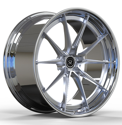 20X10.5 22x12のAudi RS5のためのポーランドの二つの部分から成った造られた車輪のアルミ合金