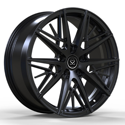 サテンのM5 M6のための黒い21インチ5x120 5x112の深い皿の合金の車輪