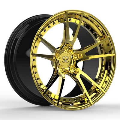 2部分20x10のインチBMW M6金Pcd 139.7mmの磨く造られた車輪