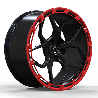 造られたマットの黒5x130 Gのクラス6.3のアルミ合金のための22インチの車輪
