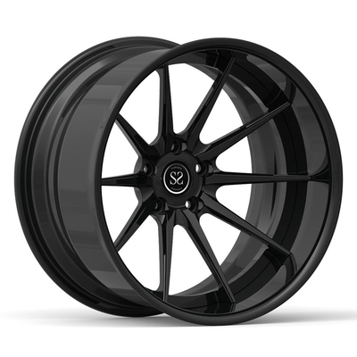 2部分造られる無光沢の黒い20の19インチ19x9 19x11の深い皿の凹面の合金のポンティアクTRANSの車輪に縁を付ける
