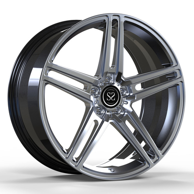 S320 Monoblockのため1台の部分のアルミ合金20のサイズのハイパー銀製の車輪車の縁
