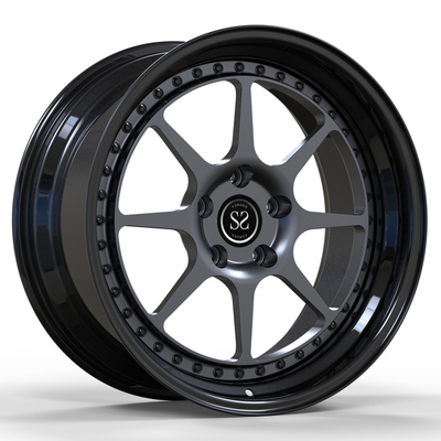 造られた2部分のバレルの無光沢のダーク グレー19inch 19x9 20inch 20x11を車輪中心
