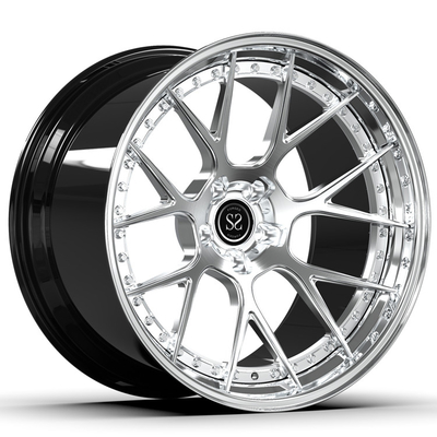 2部分を造ったM6のためのブラシをかけられた車輪の否定的なオフセット21inch 21x11 21x12を合金にしなさい